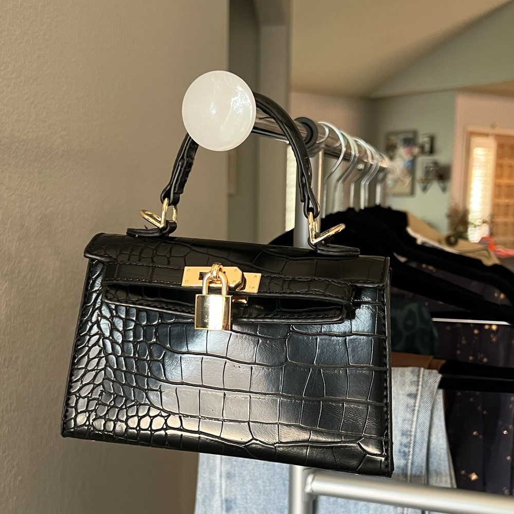 Princess Polly - PETA & JAIN HEDI MINI TOP HANDLE BAG BLACK